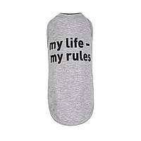Борцовка для собачки і кота Pet Fashion меланж my life my rules M