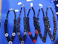 Ожерелье ручная работа с чешского стекла в разних цветах ожерелье 8 мм, 45 см
