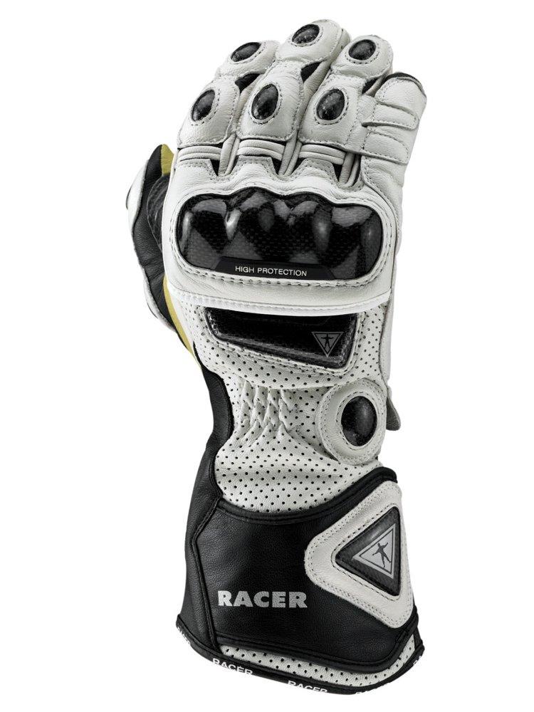 Мотоперчатки Racer High Racer (білі), фото 1