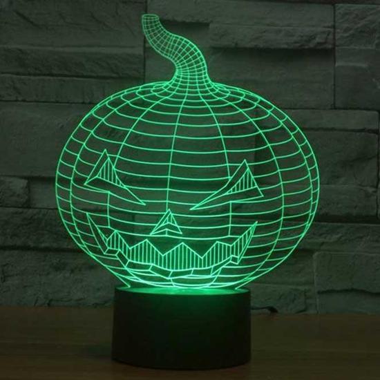 3D світильник з пультом і акумулятором 3D Lamp Хеловін (LP-18162)