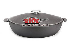 Чавунна жаровня 40 см із чавунною кришкою БІОЛ 1740-2. Чавунний посуд