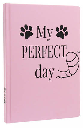 Щоденник з котом Хвост і Вуса Diary My perfect day недатований російська мова Рожевий