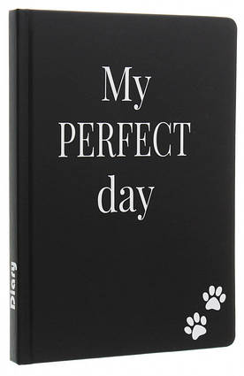 Планер щоденник із котом Хвіст і Вуса Diary My perfect day недатована російська мова Чорний