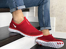 Маленькі кросівки чоловічі Nike Free Run 3.0 сітка в стилі Найк червоні