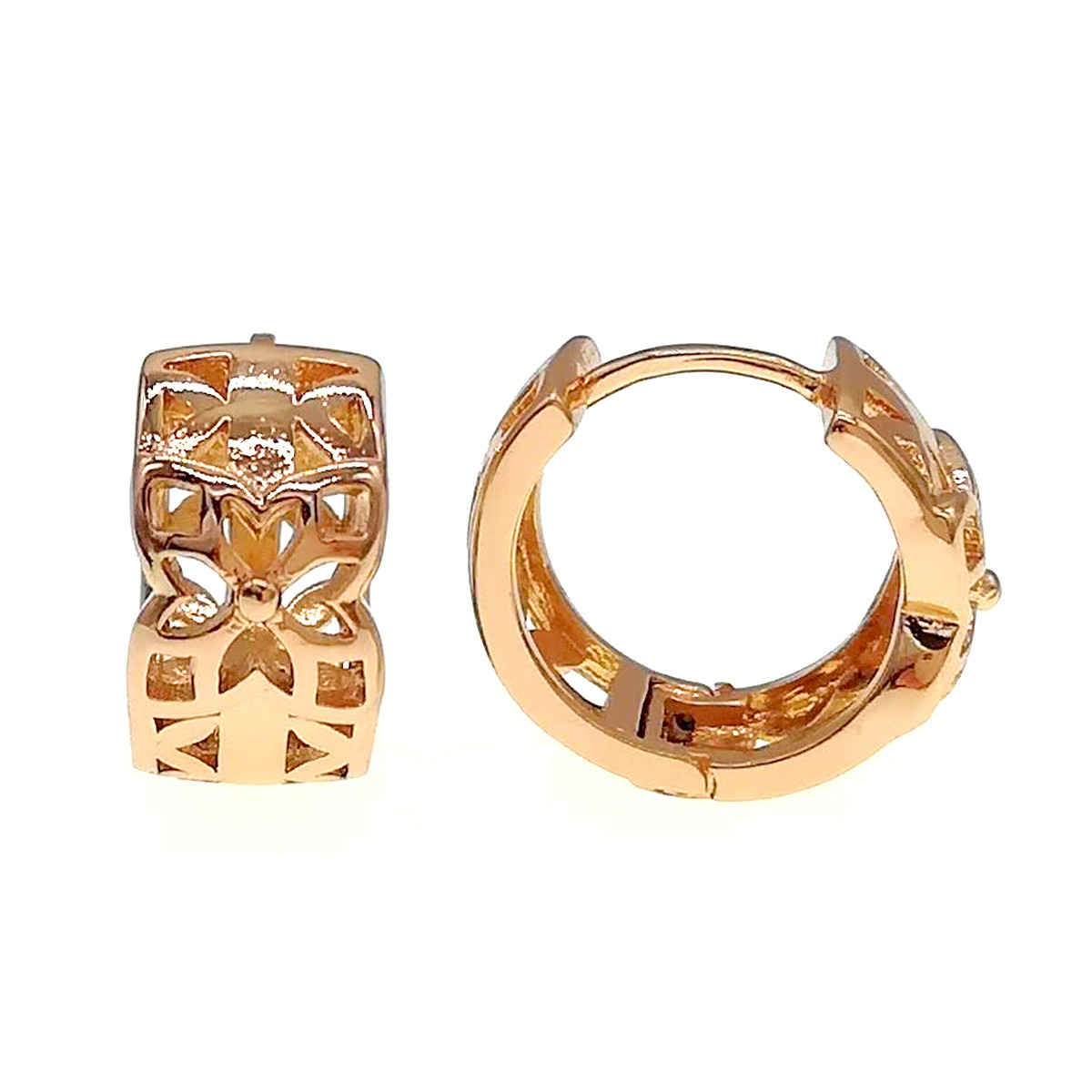 Серьги Xuping из медицинского золота, позолота 18К, 24307 (1)