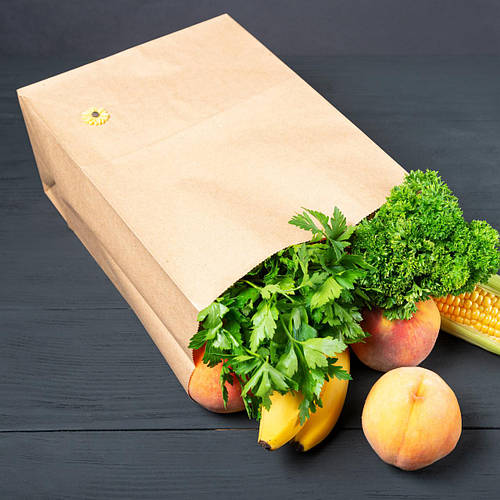 Крафт пакет с широким дном 260*150*350 мм для еды на вынос, цена 6.75 ...