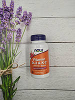 Now Foods Vitamin D3 + K2 , 120veg caps вітамін д3 + к2