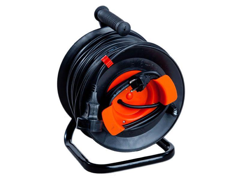 Подовжувач на котушці з виносною розеткою Леміра У16-03 ПВС 2*2.5 25м