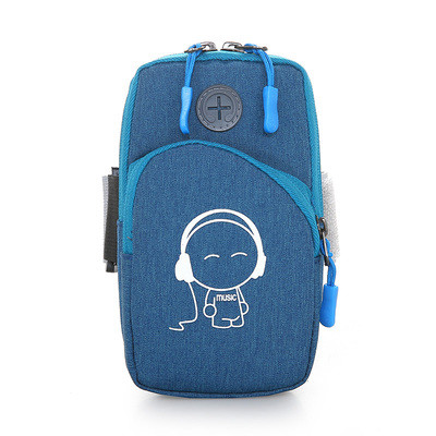 Блакитна сумка для бігу, сумка-чохол на руку Music, фото 1