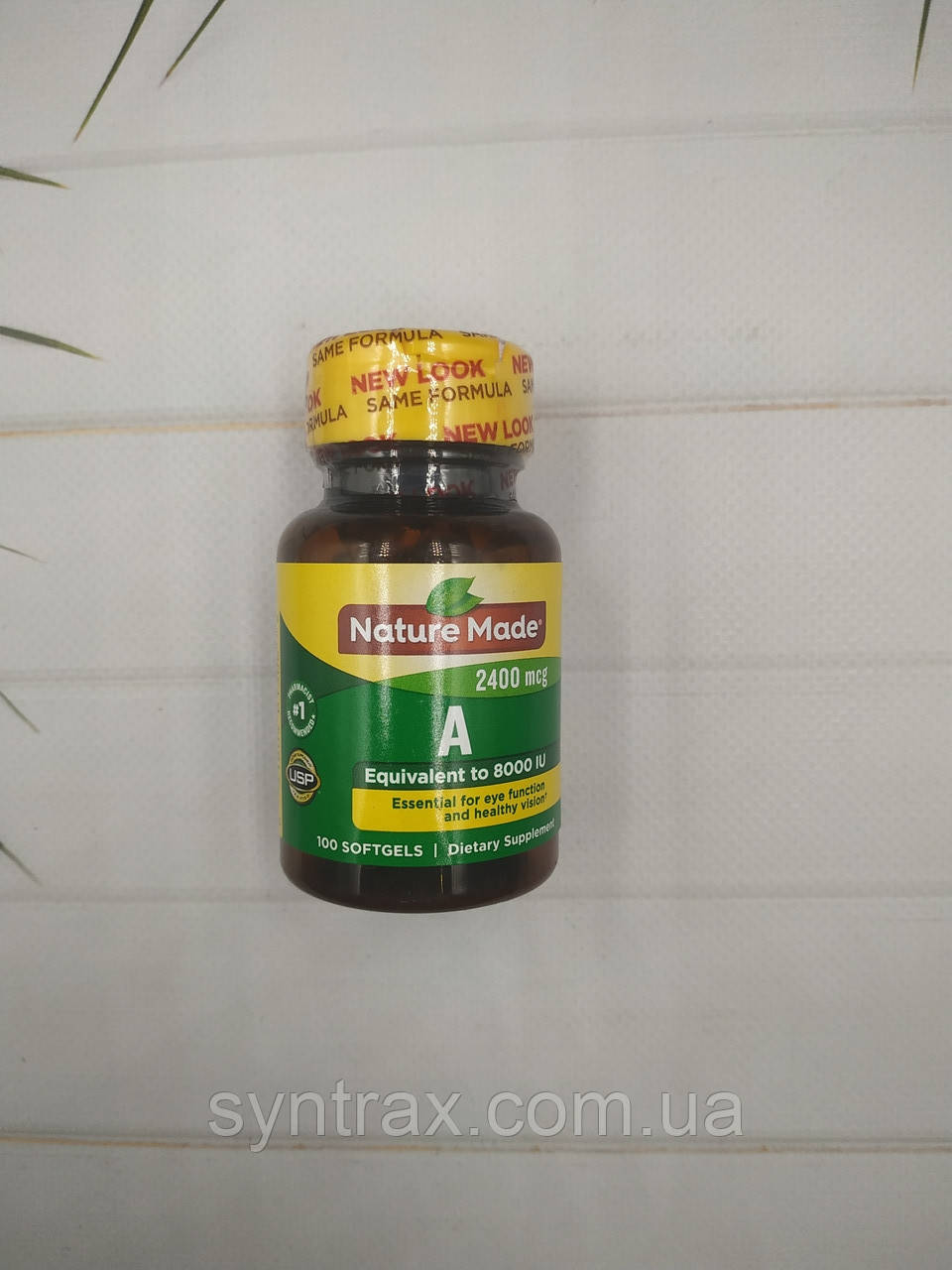 Nature Made Vitamin A 100 soft 8000IU, вітамін А США, фото 1