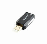 Звукова карта Gembird SC-USB2.0-01 Black, фото 2