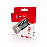 Звукова карта Gembird SC-USB2.0-01 Black, фото 3