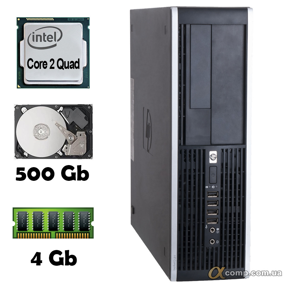 Комп'ютер HP 6000 (Core2Quad Q8200/4Gb/500Gb) desktop БУ
