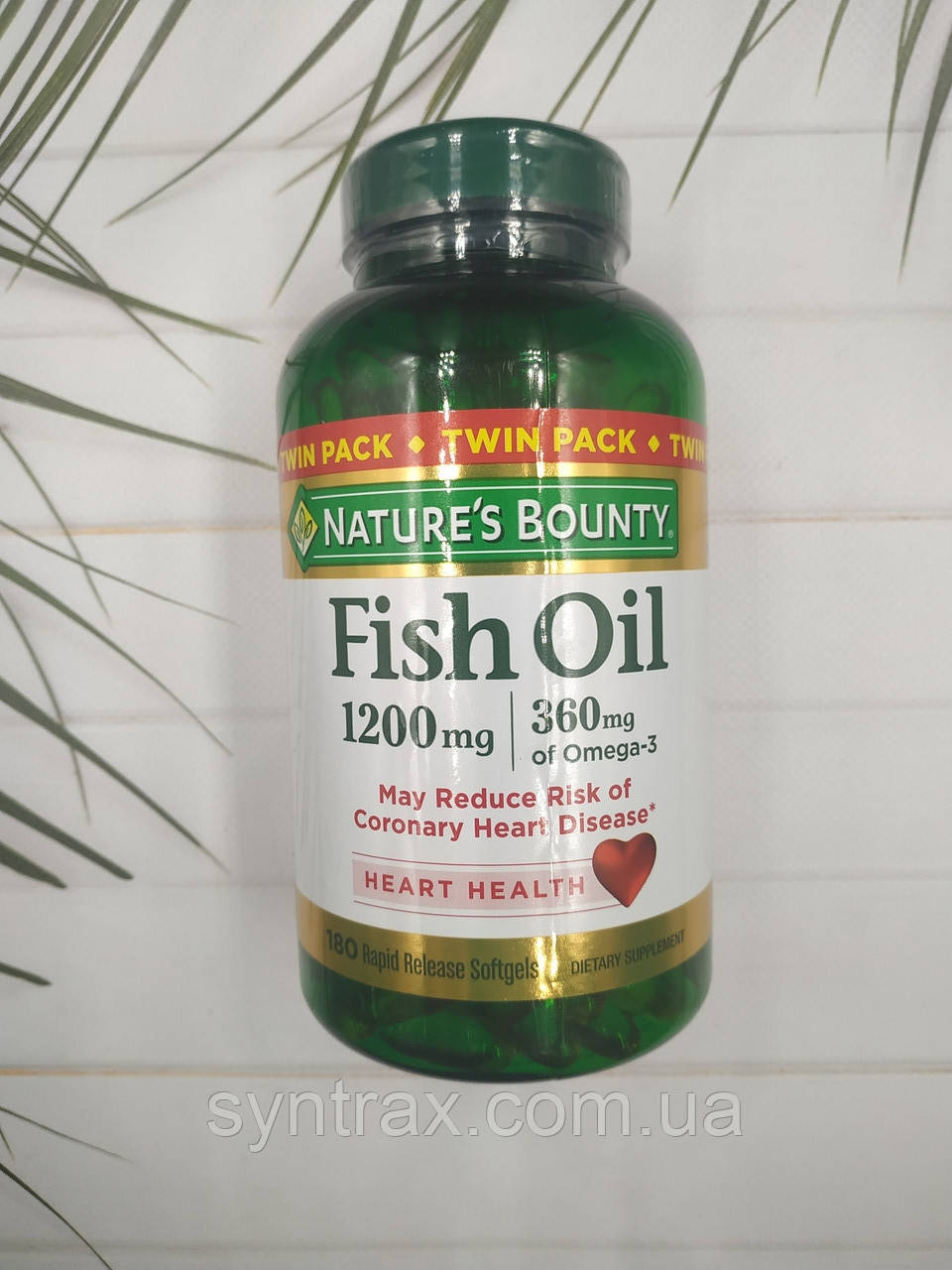 Natures Bounty Fish Oil 180 rapid soft 1200 mg , 360 mg of Omega 3