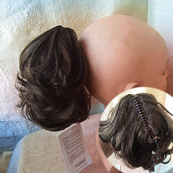 Хвіст короткий пишний на крабі темно-русявий BABY-8