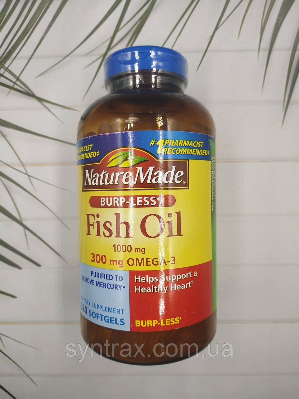 Nature Made Omega 3 Fish Oil 320 soft 1000mg омега 3 рибячий жир