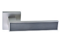 Дверная ручка ORO&ORO OMBRA 078-15E MSN/Titanium Матовый никель/Титан (вставка)