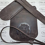 Затяжка (затяжка) для рюкзака або торби. Колір "Бордо", фото 3