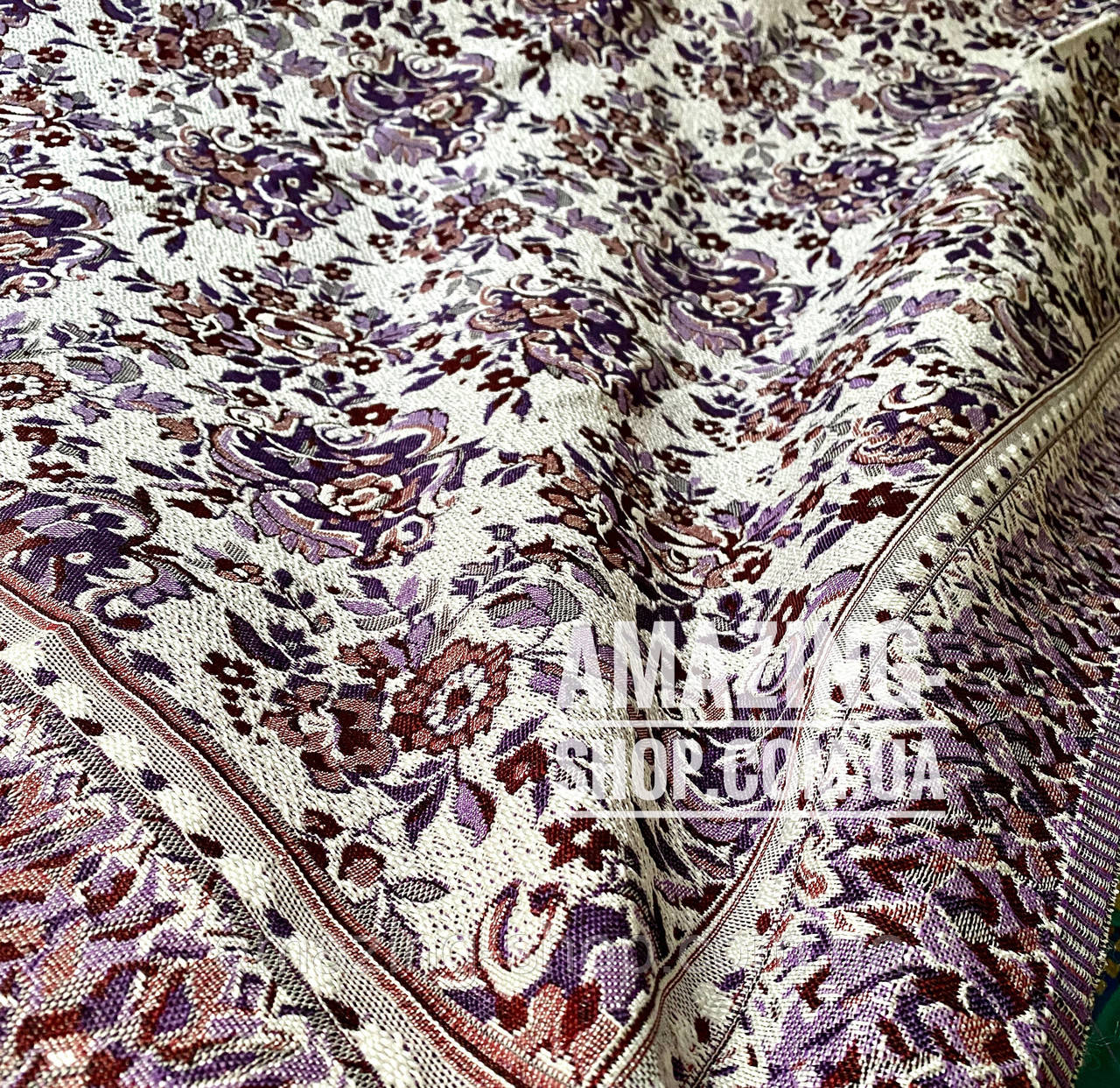 Гобеленове покривало — плед. Капа. Напівторка. Бавовна. Розмір 150х200 см. (будинок, пляж, пікнік), фото 1