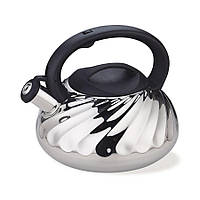 Чайник зі свистком 3л нержавіюча сталь+пластикова ручка сріблястий Maestro