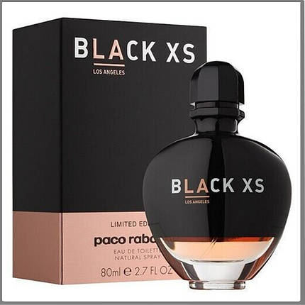 Paco Rabanne Black XS Los Angeles Women туалетна вода 80 ml. (Пако Рабан Блек Ікс Ес Лос-Анджелес Вумен), фото 2