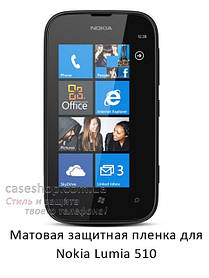 Матова захисна плівка на Nokia Lumia 510