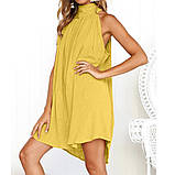 Плаття літнє жовте пляжне, туніка пляжна, фото 2
