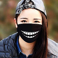 Детская маска многоразовая (респиратор) защитная с принтом на лицо "Улыбка"