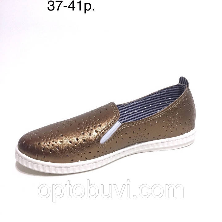 Мокасини перфорація жіночі SV оптом