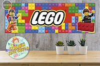 Плакат Лего/Lego 30х90 см для Кенди - бара (Тематический) -