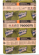 Рушник-вкладиш 22*24см Selpak Pro.ESSENTIAL-STANDART 1-слойні 250шт білі