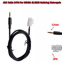 КАБЕЛЬ 3.5MM AUX Cable 3-PIN For HONDA GL1800 Goldwing Motorcycle