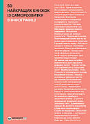 Книга «50 найкращих книжок із саморозвитку в інфографіці». Автор - Smart Reading