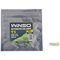 Автолампи WINSO 12V COB T5 W2x4.6d 1LED 0,5 W white