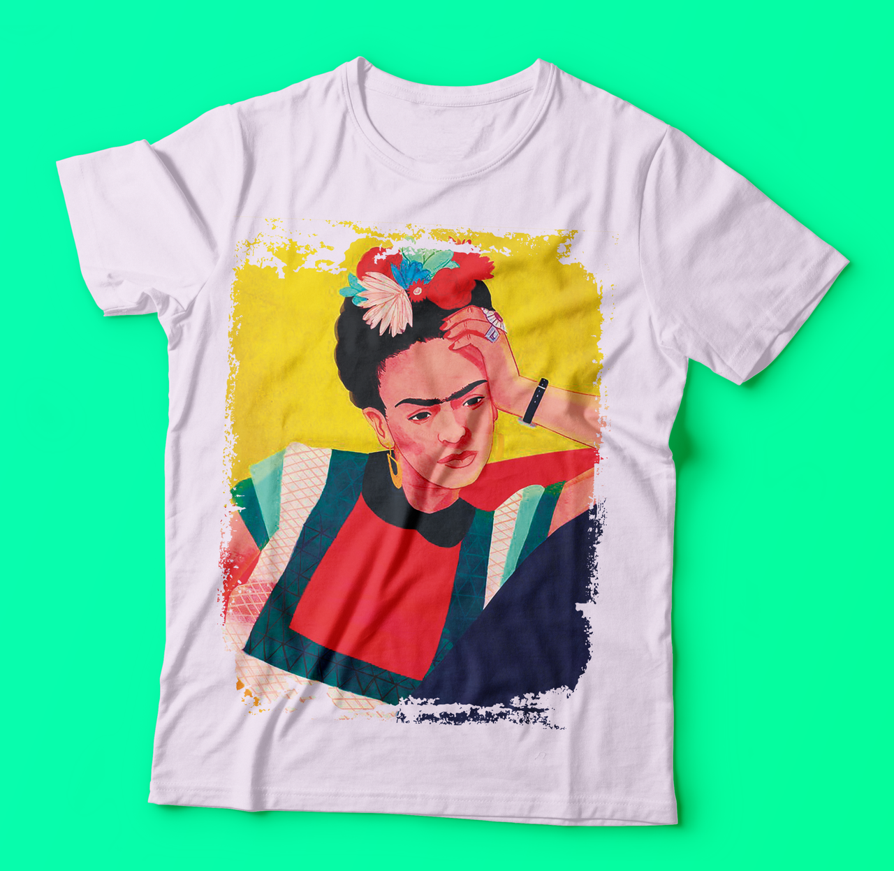 Футболка YOUstyle Frida Yellow 0007 XL White, фото 1