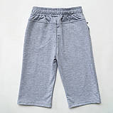 Бриджі шорти для хлопчика трикотажні SmileTime Original, світло-сірий, фото 4
