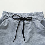 Бриджі шорти для хлопчика трикотажні SmileTime Original, світло-сірий, фото 5