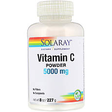 Solaray, Vitamin C Powder, 5,000 mg, 8 oz 227 g, офіційний сайт