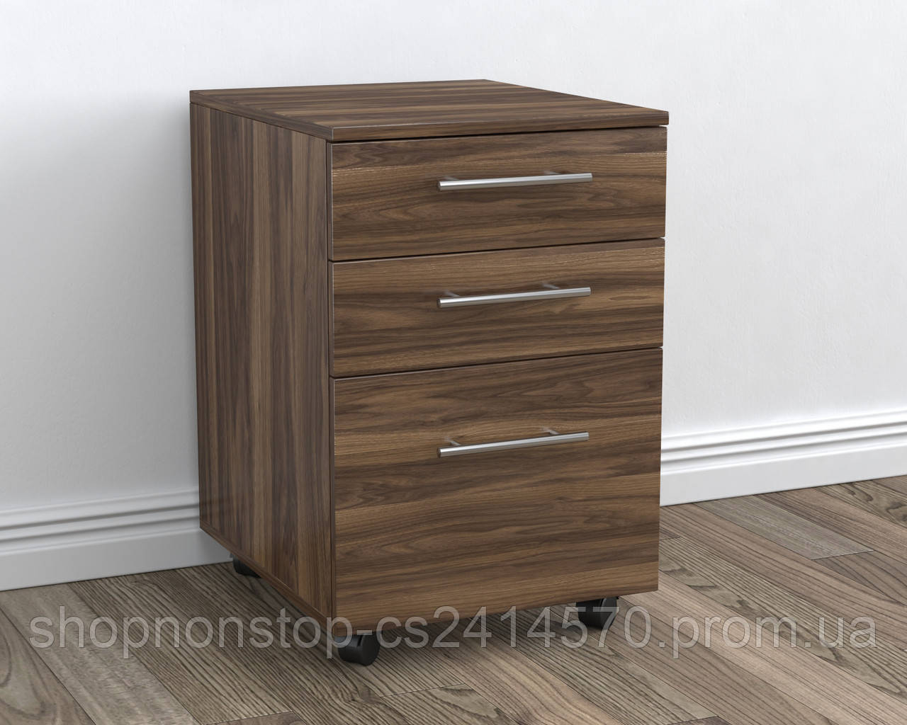 Тумба мобільна лофт L-420 Loft design Горіх Модена