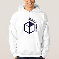 Худі (кенгуру) DROPPARTNER Merch Premium Classic Hooded Sweat з принтом S / 46 Біле (SUN_DP011S)