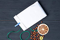 Бумажные пакеты для выпечки 100*30*230 мм белый пакет саше для шаурмы