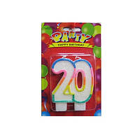 Свічка-цифра для торта подвійна