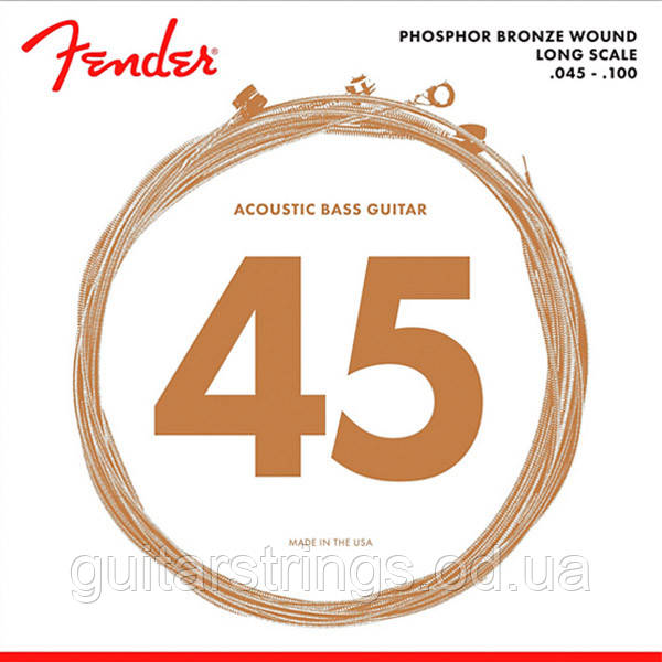 Струны Fender 8060 Regular Phosphor Bronze Acoustic Bass 45-100