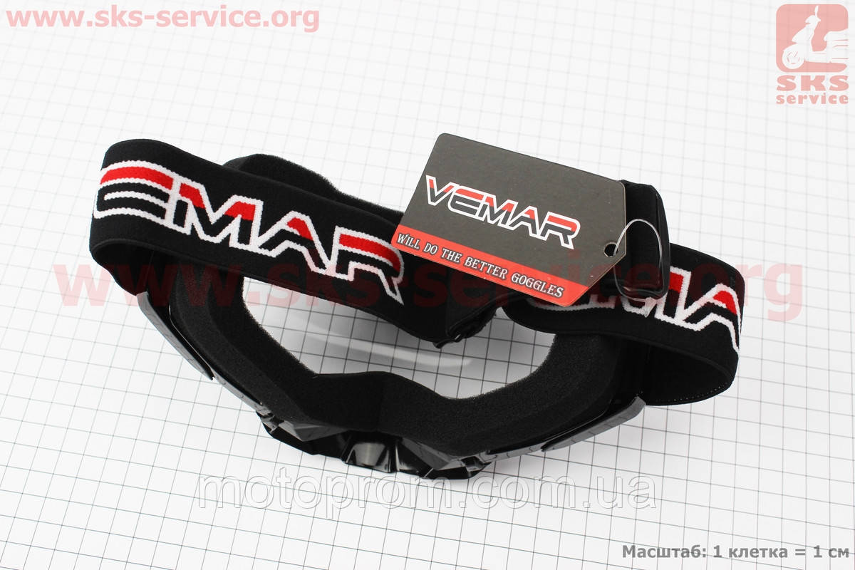 Кроссовые очки мото очки Очки кроссовые, черные MJ-1016 (VEMAR) - фото 2 - id-p1157406852