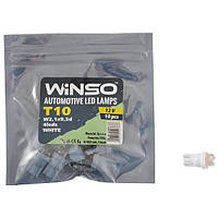 Автолампи WINSO 12V FLUX T10 W2.1x9.5d 4LEDS white