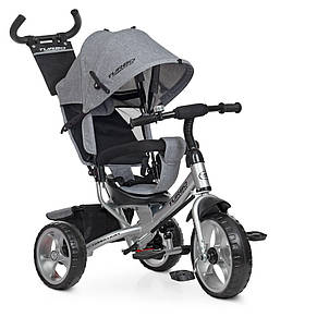 Велосипед триколісний дитячий Turbotrike M 3113-19L (батьківська ручка, дзвінок на кермі, колеса піна), фото 1