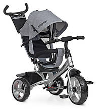 Велосипед триколісний дитячий Turbotrike M 3113-19L (батьківська ручка, дзвінок на кермі, колеса піна)