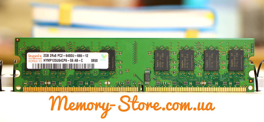Оперативна пам'ять для ПК DDR2 Hynix 2GB PC2-6400U 800MHZ Intel/AMD (б/у), фото 1