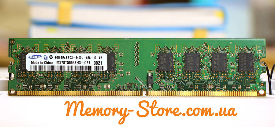 Оперативна пам'ять для ПК Samsung DDR2 2GB PC2-6400U 800MHZ Intel/AMD (б/у), фото 1