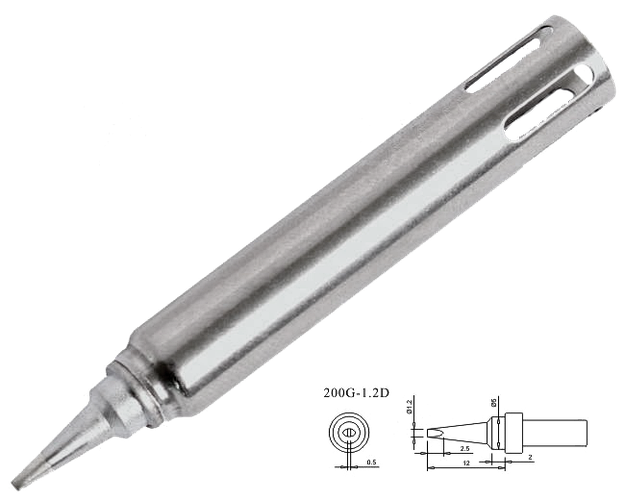 Жало Quick 200G-1.2D (Quick 700A-1,2D) для паяльных станций Quick713 ...